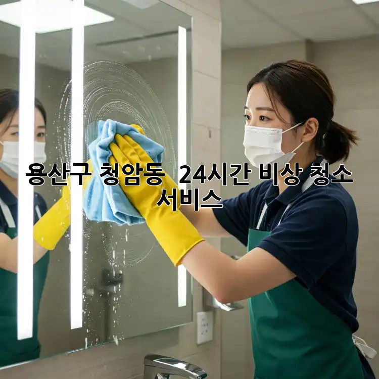 용산구 청암동 🚨 24시간 비상 청소 서비스! ✨