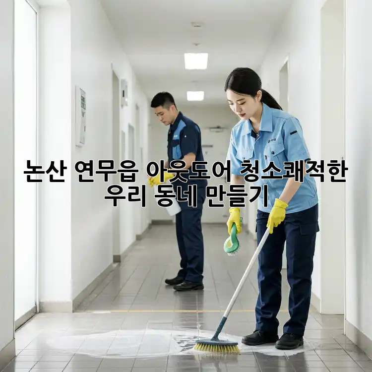 논산 연무읍 아웃도어 청소✨쾌적한 우리 동네 만들기!
