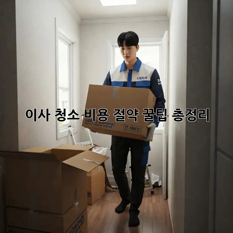 이사 청소, 비용 절약 꿀팁 총정리!