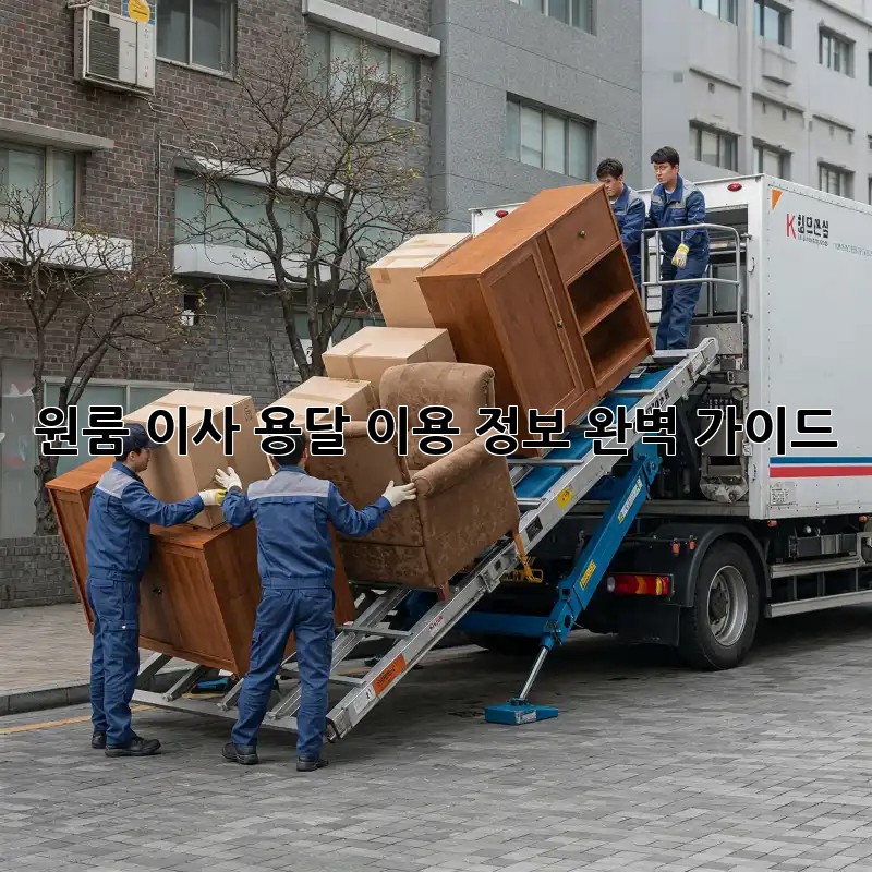 원룸 이사, 용달 이용 정보 완벽 가이드! 원룸 이사, 용달 이용 정보 완벽 가이드!