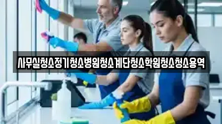 경기 시흥시 물왕동 사무실청소 비용 14