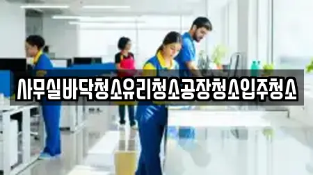 사무실바닥청소유리청소공장청소입주청소