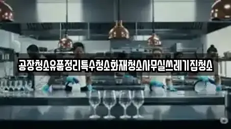 공장청소유품정리특수청소화재청소사무실쓰레기집청소