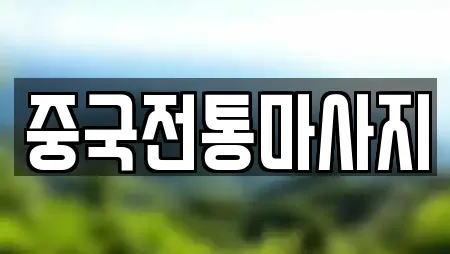 중국전통마사지