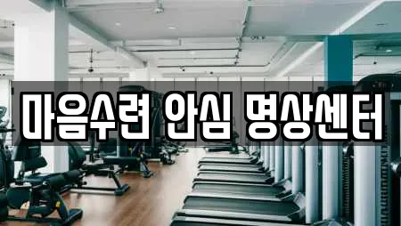 마음수련 안심 명상센터