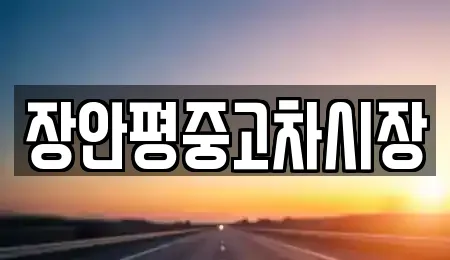 장안평중고차시장