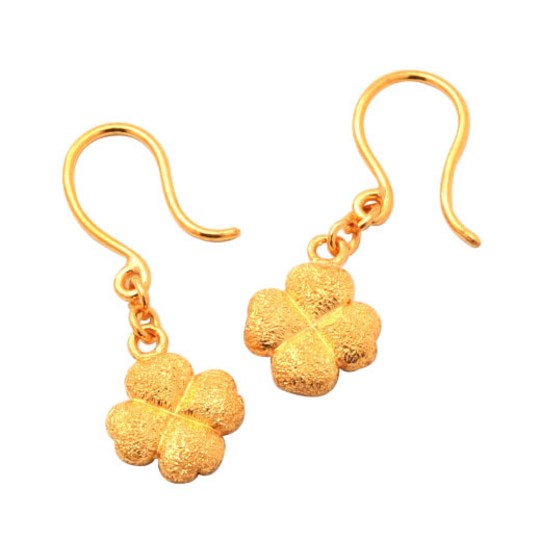 행운을 담은 빛, 네잎클로버 순금 귀걸이 완벽 분석 & 구매 가이드🍀✨