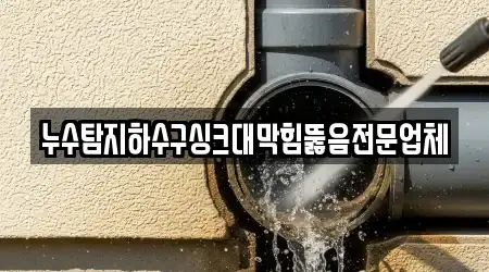 누수탐지하수구싱크대막힘뚫음전문업체
