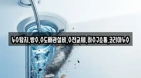 누수탐지,방수,수도배관설비,수전교체,하수구소통,코리아누수
