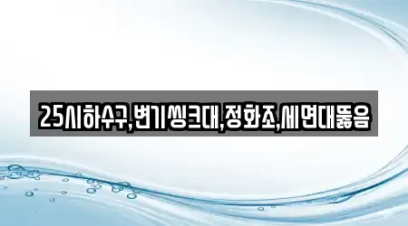 25시하수구,변기씽크대,정화조,세면대뚫음