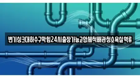 변기싱크대하수구막힘24시출장가능고압세척배관청소욕실역류