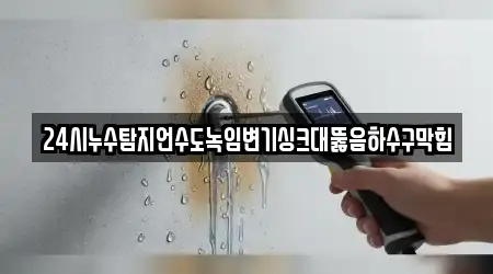 24시누수탐지언수도녹임변기싱크대뚫음하수구막힘
