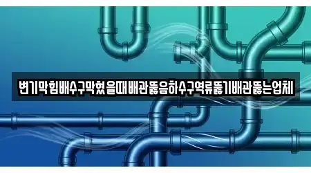 변기막힘배수구막혔을때배관뚫음하수구역류뚫기배관뚫는업체