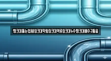 씽크대뚫는업체싱크대막힘싱크대역류싱크대누수씽크대배수구뚫음