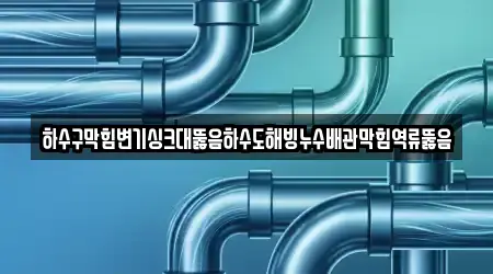 하수구막힘변기싱크대뚫음하수도해빙누수배관막힘역류뚫음
