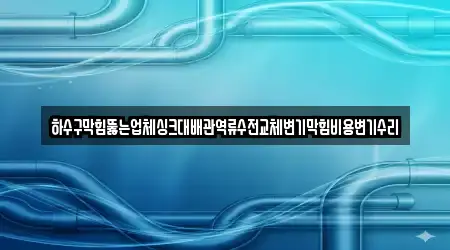 하수구막힘뚫는업체싱크대배관역류수전교체변기막힘비용변기수리