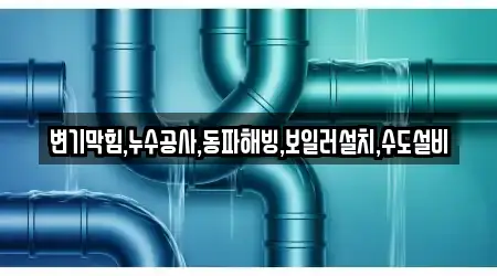 변기막힘,누수공사,동파해빙,보일러설치,수도설비