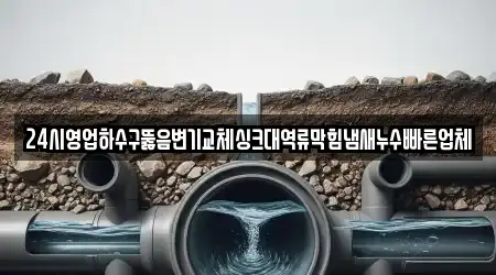 24시영업하수구뚫음변기교체싱크대역류막힘냄새누수빠른업체