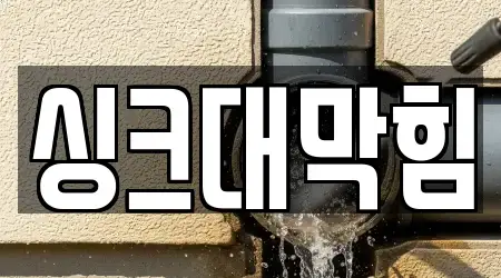 싱크대막힘