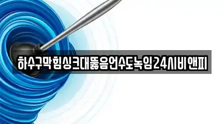 하수구막힘싱크대뚫음언수도녹임24시비앤피