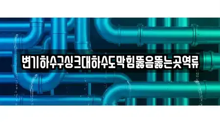 변기하수구싱크대하수도막힘뚫음뚫는곳역류
