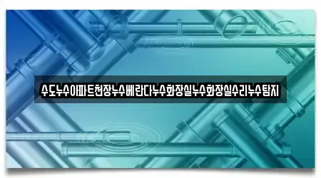 수도누수아파트천장누수베란다누수화장실누수화장실수리누수탐지
