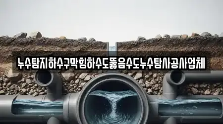 누수탐지하수구막힘하수도뚫음수도누수탐사공사업체