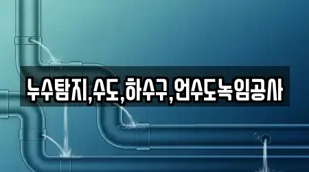 누수탐지,수도,하수구,언수도녹임공사
