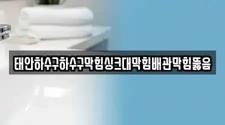 충청남도 안면읍 하수구막힘 9곳 빠르게 확인