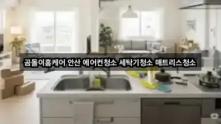 안산 신길동 청소 (5곳) 주소 모음