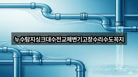 누수탐지싱크대수전교체변기고장수리수도꼭지