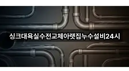 싱크대욕실수전교체아랫집누수설비24시