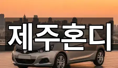 5곳 제주시 삼도일동 렌트카 길찾기 지원