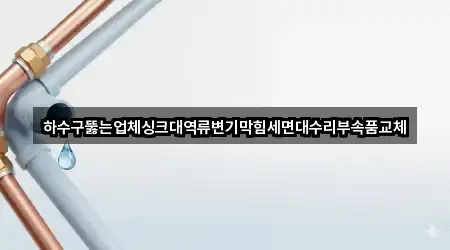 하수구뚫는업체싱크대역류변기막힘세면대수리부속품교체