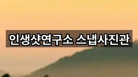 인생샷연구소 스냅사진관