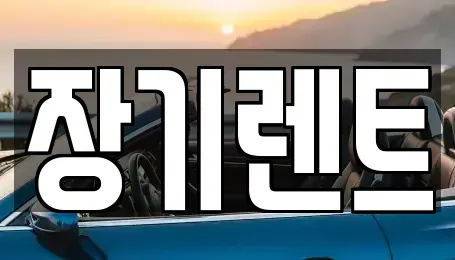 강원 강릉시 초당동 렌트카 전문 장기렌트