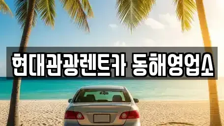 강원 동해시 지흥동 렌트카 전문 현대관광렌트카 동해영업소