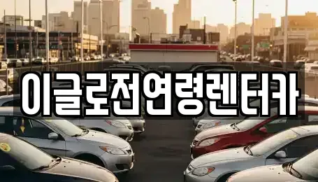 강원 원주시 단계동 렌트카 전문 이글로전연령렌터카