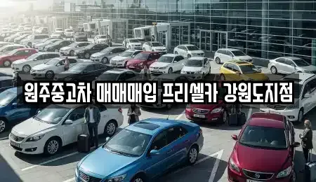 강원 원주시 단계동 중고차 전문 원주중고차 매매매입 프리셀카 강원도지점