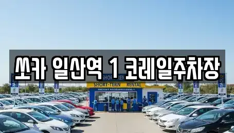 경기도 고양시 일산서구 일산동 렌트카 전문 쏘카 일산역 1 코레일주차장