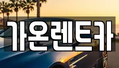 경기도 고양시 일산서구 일산동 장기렌트카 전문 가온렌트카
