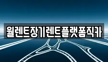 경기도 구리시 사노동 장기렌트카 전문 월렌트장기렌트플랫폼직카