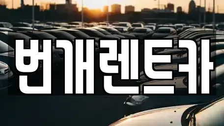 경기도 군포시 산본동 장기렌트카 전문 번개렌트카