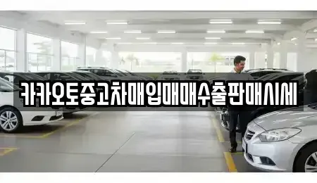경기도 안산시 상록구 월피동 중고차매입 전문 카카오토중고차매입매매수출판매시세
