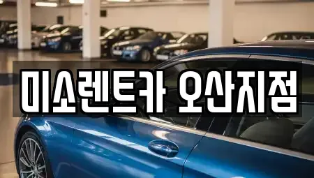 경기도 화성시 정남면 렌트카 전문 미소렌트카 오산지점