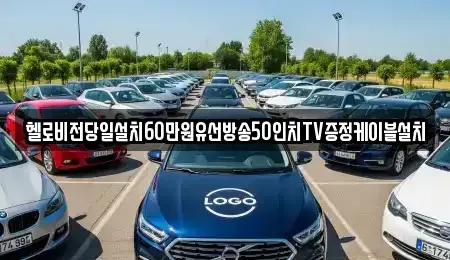 경남 창원시 진해구 통신동 중고차 전문 헬로비전당일설치60만원유선방송50인치TV증정케이블설치
