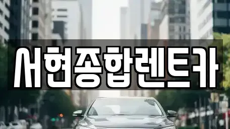 경북 경주시 충효동 장기렌트카 전문 서현종합렌트카