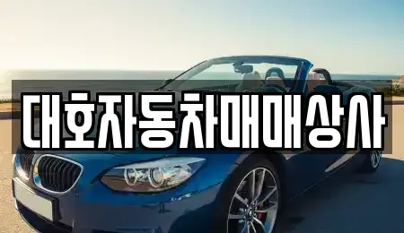 경북 상주시 외답동 중고차 전문 대호자동차매매상사