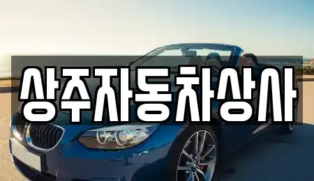 경상북도 상주시 서문동 중고차매매 전문 상주자동차상사