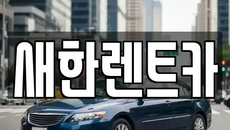 경상북도 영천시 쌍계동 렌트카 전문 새한렌트카